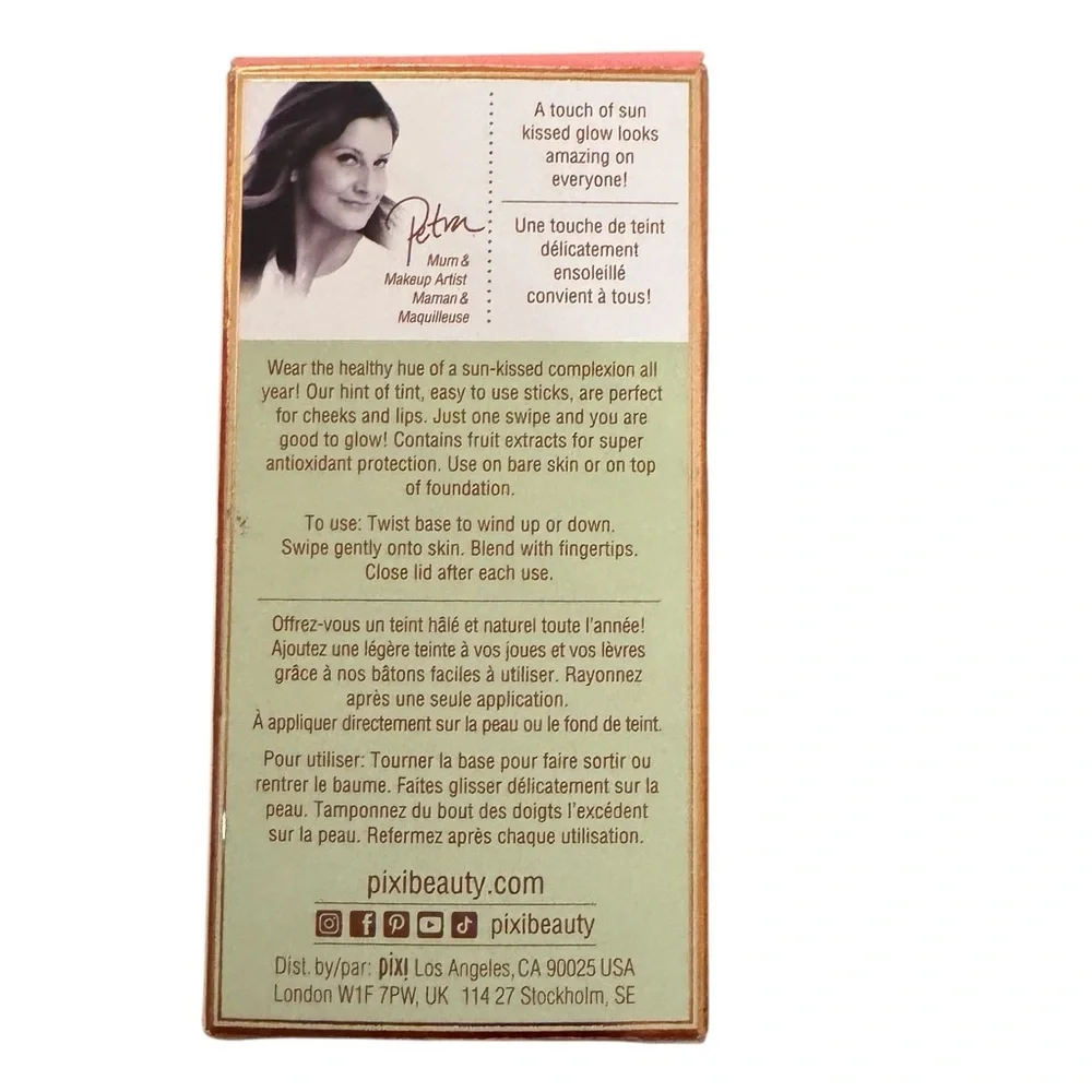 NEW Pixi On-the-Glow Bronze Tinted Moisture Stick Hydrating Cheek & Lip Bronzer